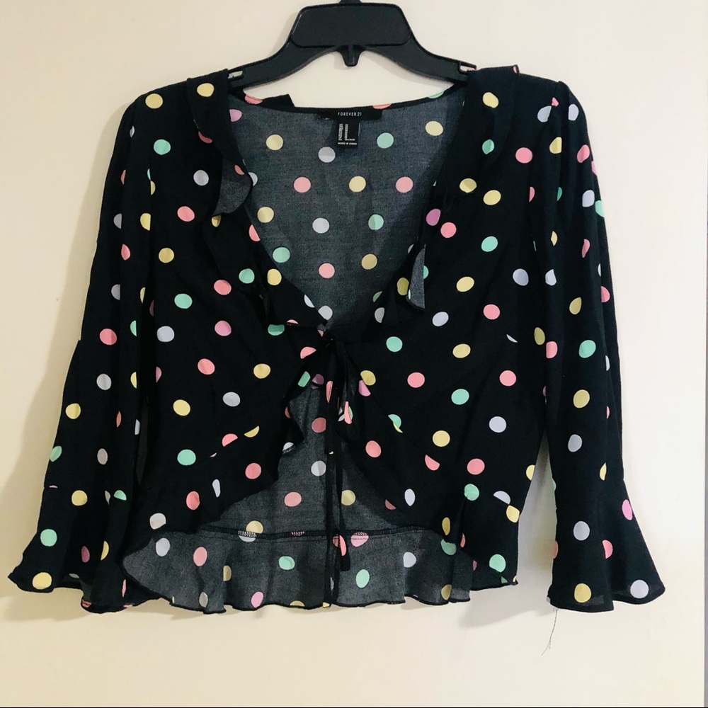 Polka dot blouse